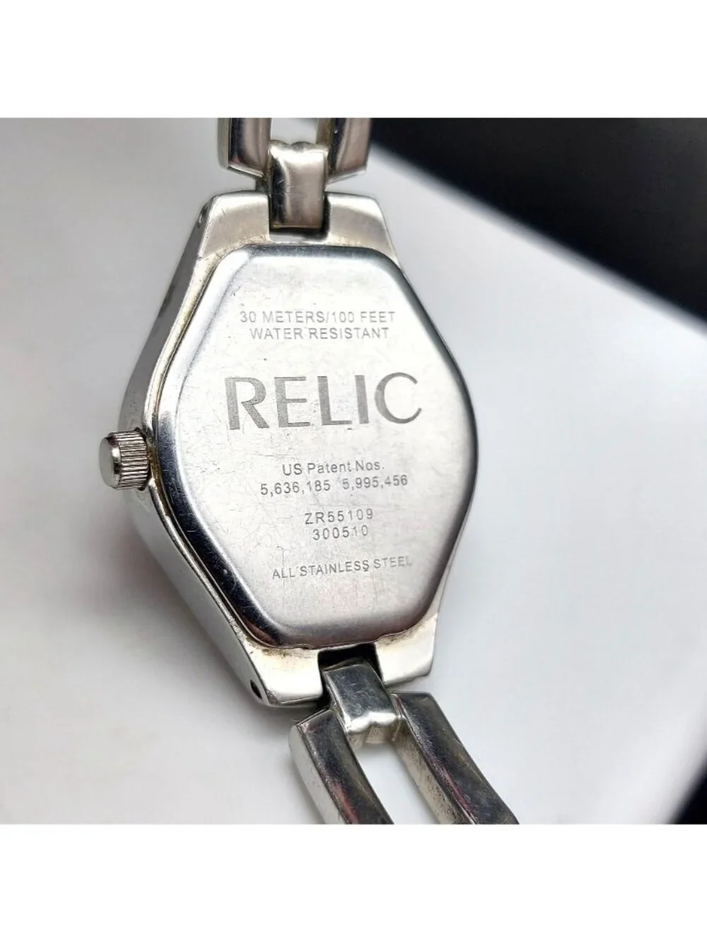 Relic Heart Watch ZR55109 Animated Y2K Stainless Steel Pink Womens New Battery